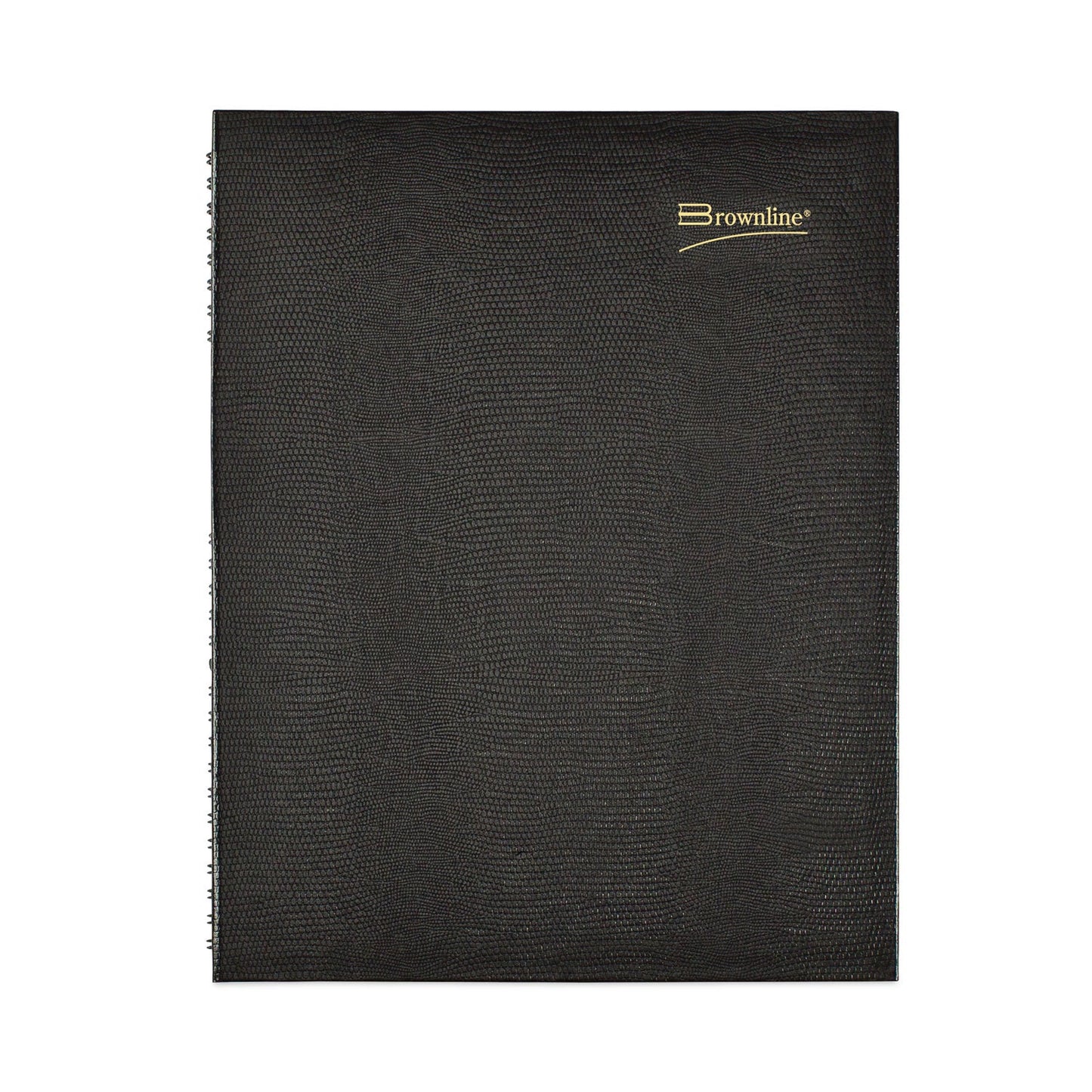 Brownline CoilPro Weekly Appointment Book in Columnar Format, 11 x 8.5, Black Cover, 12-Month (Jan to Dec): 2023