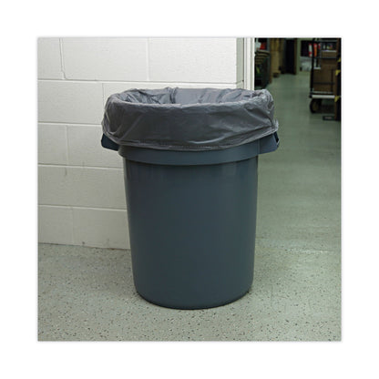 Boardwalk Linear Low Density Industrial Can Liners, 60 gal, 1.3 mil, 38 x 58, Gray, 100/Carton
