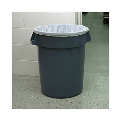 Boardwalk High Density Industrial Can Liners Flat Pack, 33 gal, 16 microns, 33 x 40, Natural, 200/Carton