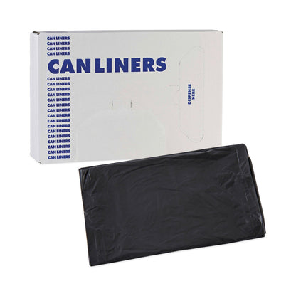 Boardwalk Linear Low Density Industrial Can Liners, 30 gal, 0.65 mil, 30 x 36, Black, 200/Carton