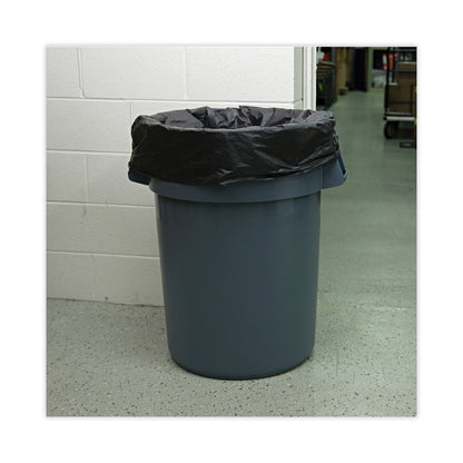Boardwalk Linear Low Density Industrial Can Liners, 45 gal, 0.7 mil, 40 x 46, Black, 100/Carton
