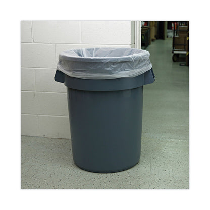 Boardwalk High Density Industrial Can Liners Coreless Rolls, 45 gal, 13 microns, 40 x 48, Natural, 10 Rolls of 25 Bags
