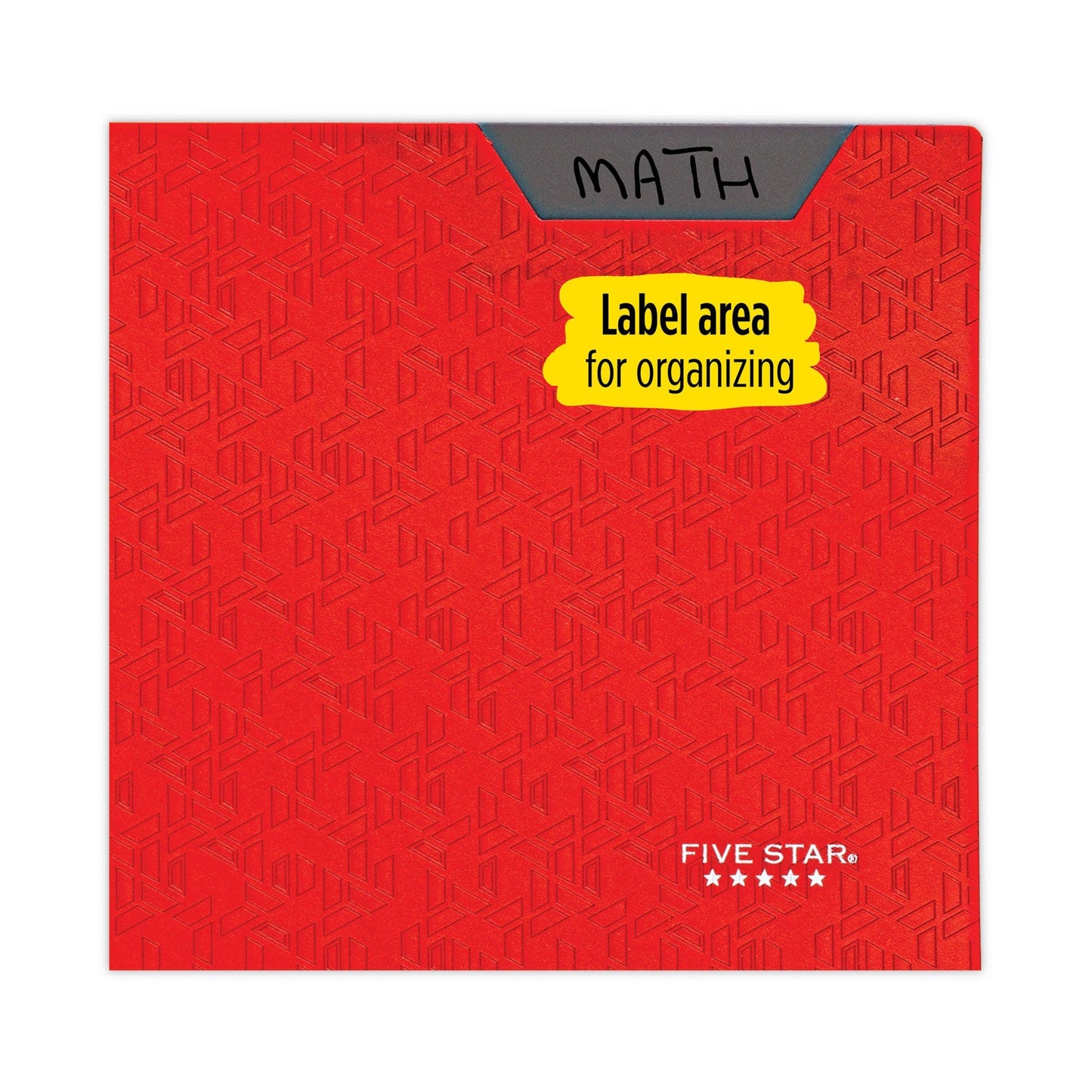 Five Star Two-Pocket Stay-Put Plastic Folder, 11 x 8.5, Assorted, 4/Pack