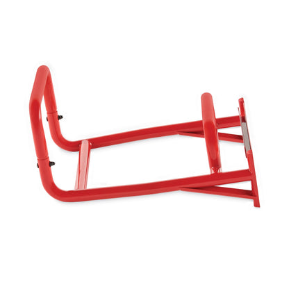 Rubbermaid Tote Picking Cart Storage Bracket, For Use w/Rubbermaid Commercial Tote Picking Cart, Tubular Steel, 18.5 x 21.7 x 13.9, Red