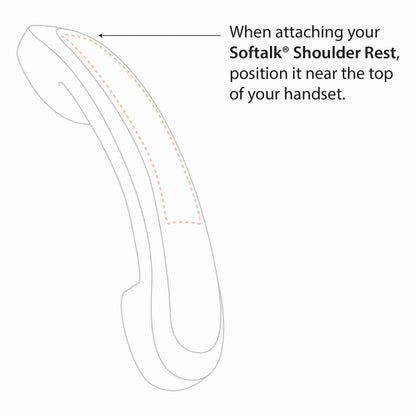Softalk II Telephone Shoulder Rest, 2 x 6.75 x 2.5, Charcoal