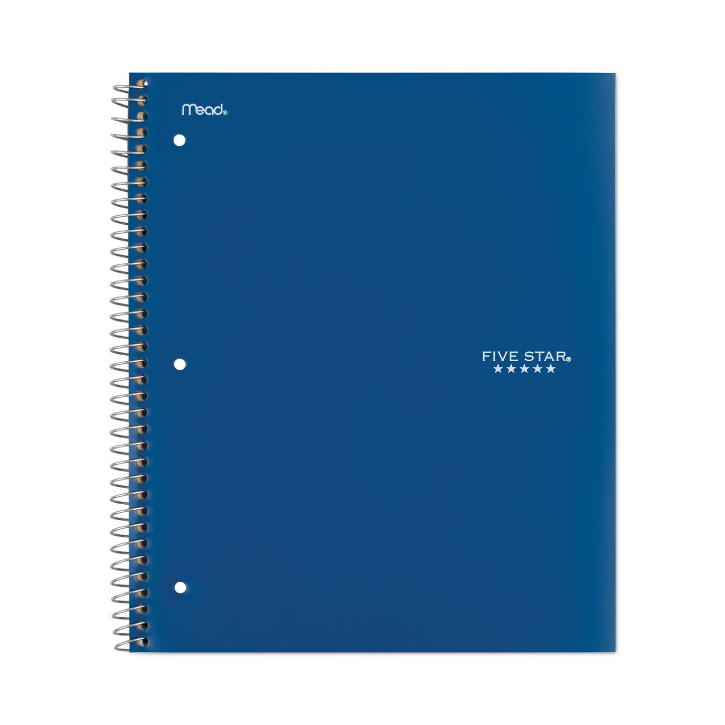 Five Star Wirebound Notebook, 1 Subject, Medium/College Rule, Randomly Assorted Covers, 11 x 8.5, 100 Sheets, 6/Pack