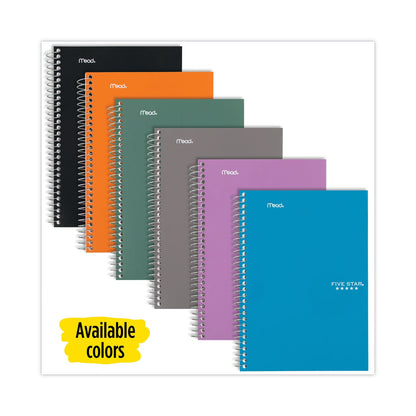 Five Star Wirebound Notebook, 2 Subject, Medium/College Rule, Randomly Assorted Covers, 9.5 x 6, 100 Sheets