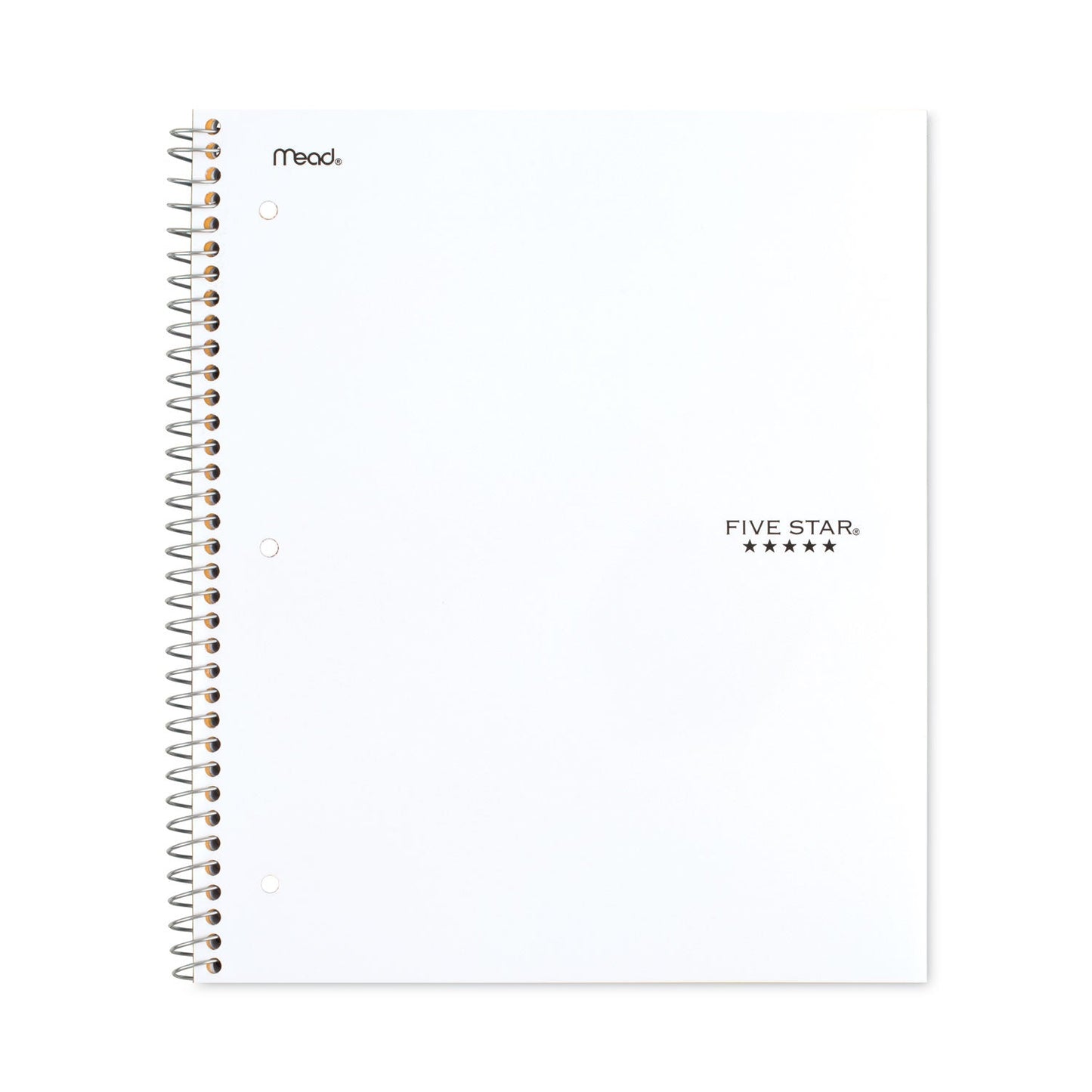 Five Star Wirebound Notebook, 1 Subject, Medium/College Rule, Randomly Assorted Covers, 11 x 8.5, 100 Sheets, 3/Pack