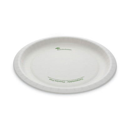 Pactiv Evergreen EarthChoice Pressware Compostable Dinnerware, Plate, 10" dia, White, 300/Carton