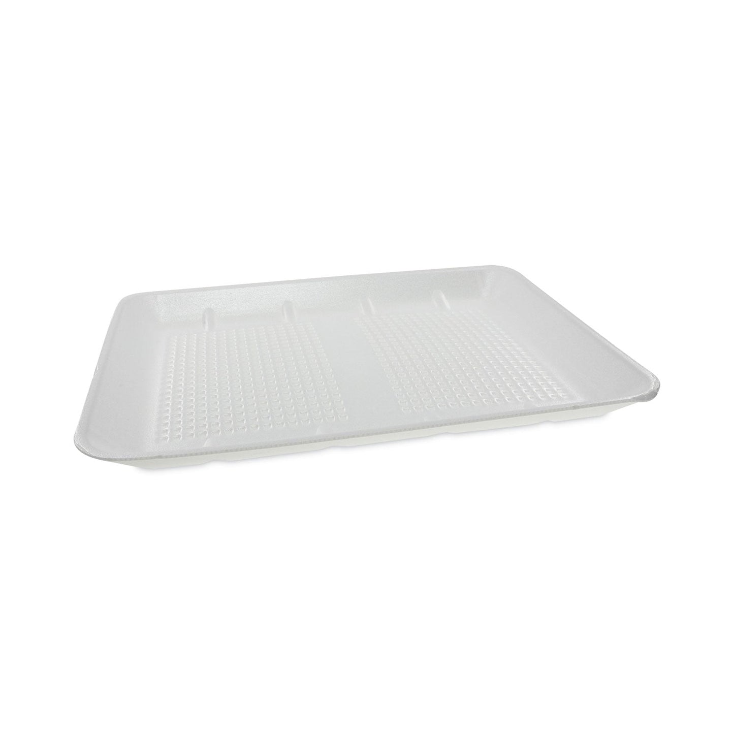 Pactiv Evergreen Supermarket Tray, #1014 Family Pack Tray, 13.88 x 9.88 x 1, White, Foam, 100/Carton