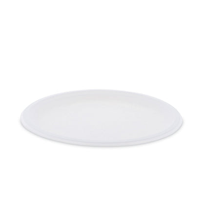 Pactiv Evergreen EarthChoice Compostable Fiber-Blend Bagasse Dinnerware, Plate, 10" dia, Natural, 500/Carton