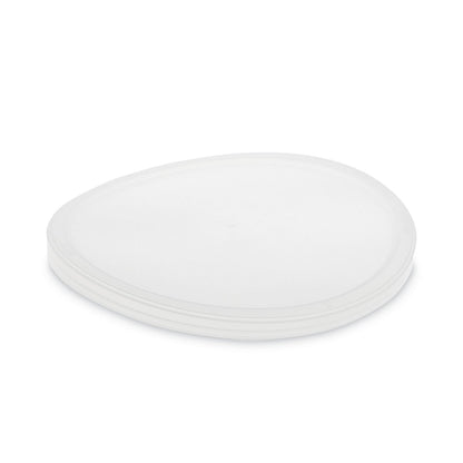 Pactiv Evergreen Newspring DELItainer Microwavable Container Lid, 6.45" Diameter x 0.45" h, Translucent, Plastic, 120/Carton