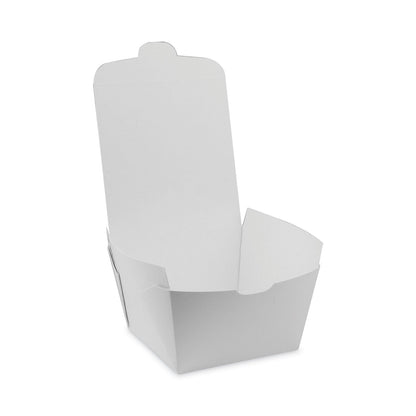 Pactiv Evergreen EarthChoice OneBox Paper Box, 37 oz, 4.5 x 4.5 x 2.5, White, 312/Carton