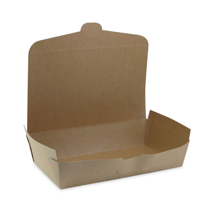 Pactiv Evergreen EarthChoice OneBox Paper Box, 55 oz, 9 x 4.85 x 2, Kraft, 100/Carton