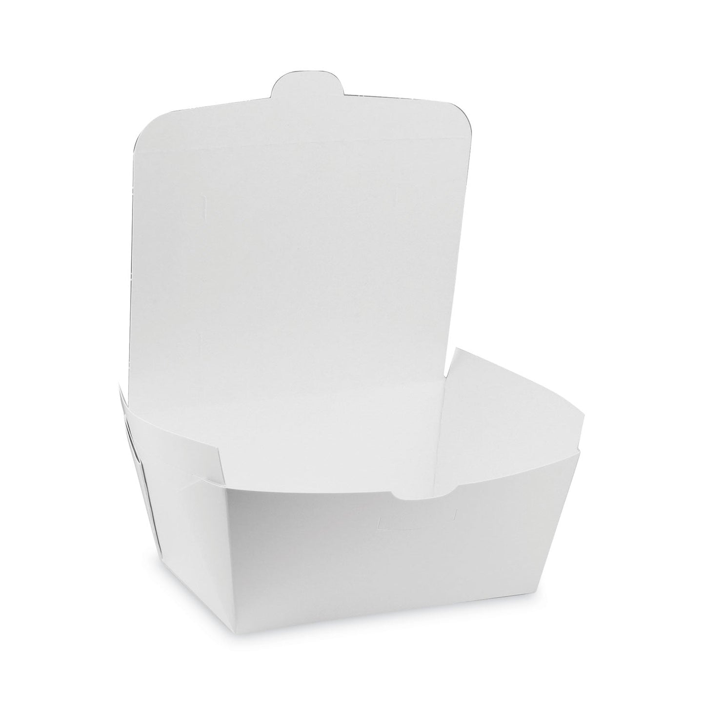 Pactiv Evergreen EarthChoice OneBox Paper Box, 66 oz, 6.5 x 4.5 x 3.25, White, 160/Carton