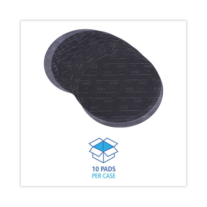 Boardwalk Sanding Screens, 20" Diameter, 100 Grit, Black, 10/Carton