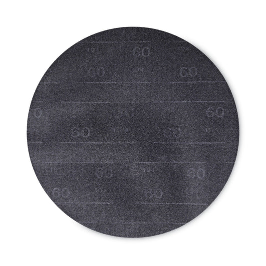Boardwalk Sanding Screens, 17" Diameter, 60 Grit, Black, 10/Carton