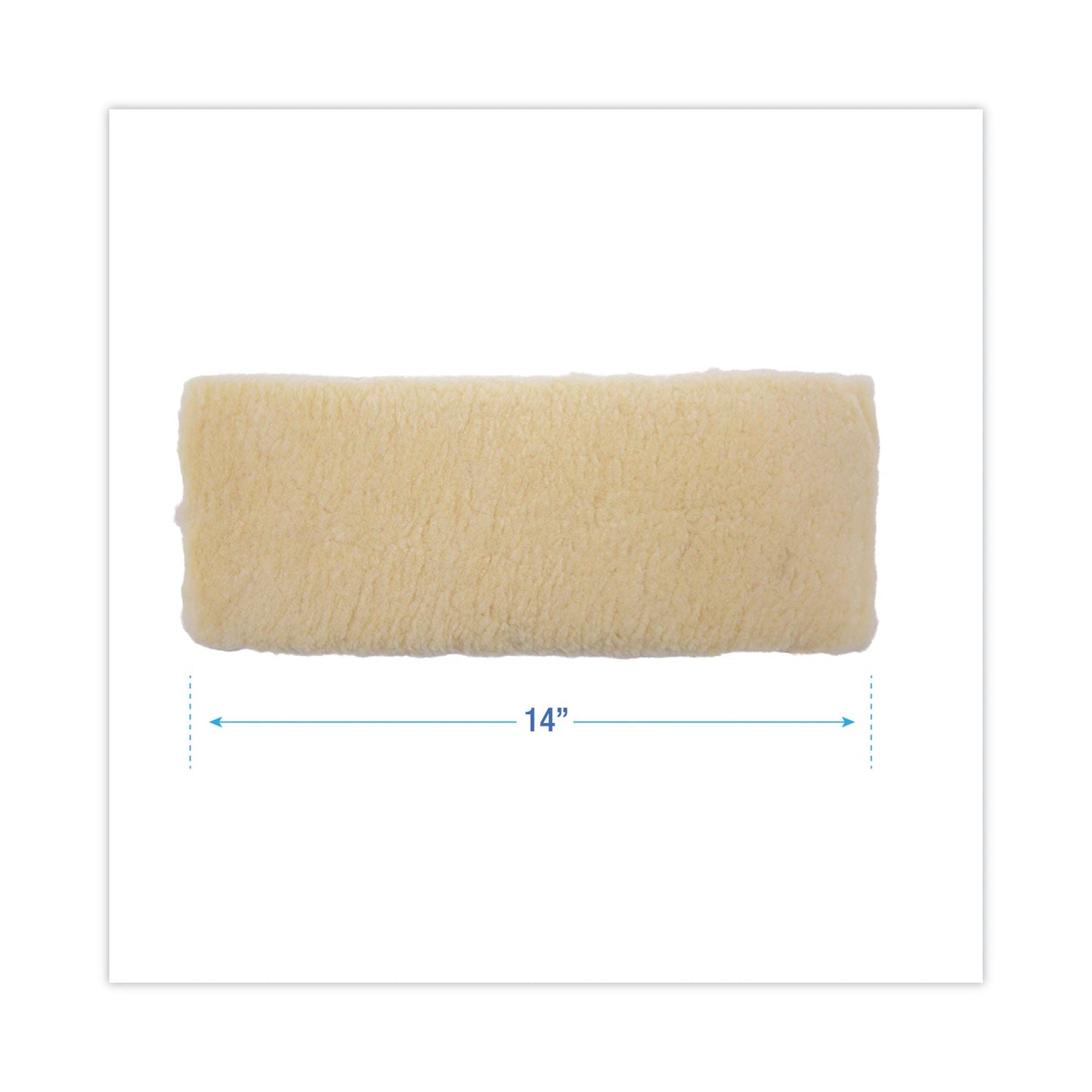 Boardwalk Mop Head, Finish Applicator, Lambswool, 14-Inch, White