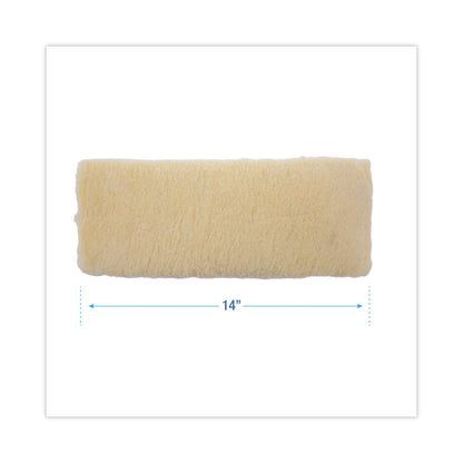 Boardwalk Mop Head, Finish Applicator, Lambswool, 14-Inch, White