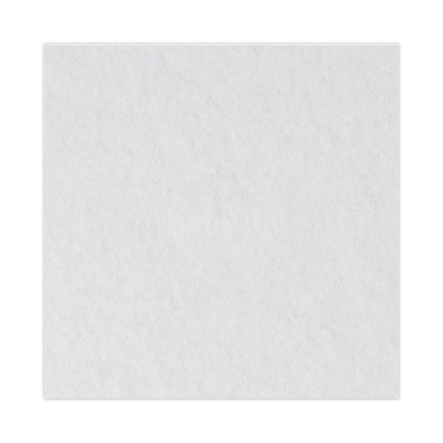 Boardwalk Polishing Floor Pads, 24" Diameter, White, 5/Carton