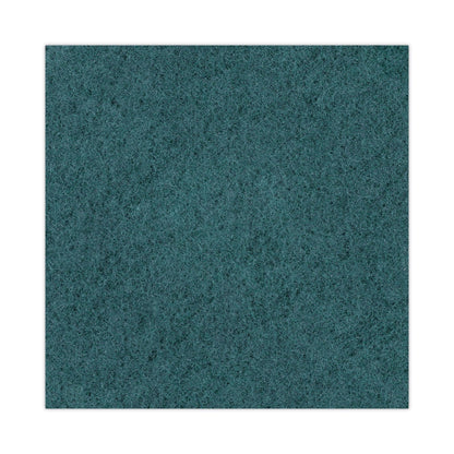 Boardwalk Heavy-Duty Scrubbing Floor Pads, 20" Diameter, Green, 5/Carton