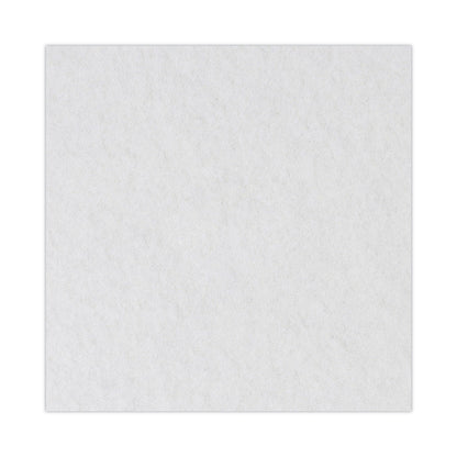 Boardwalk Polishing Floor Pads, 19" Diameter, White, 5/Carton
