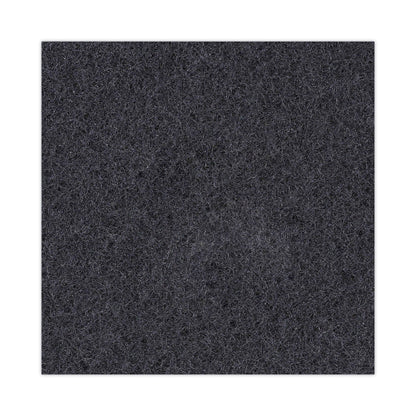Boardwalk Stripping Floor Pads, 19" Diameter, Black, 5/Carton