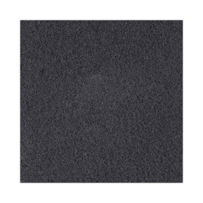 Boardwalk High Performance Stripping Floor Pads, 17" Diameter, Black, 5/Carton