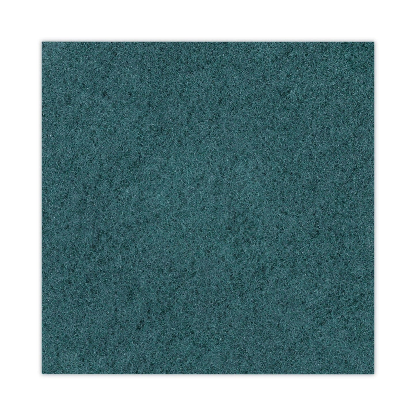 Boardwalk Heavy-Duty Scrubbing Floor Pads, 17" Diameter, Green, 5/Carton