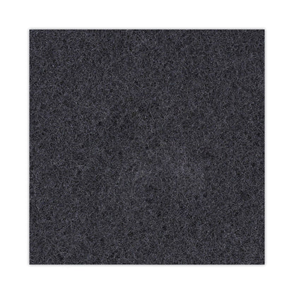 Boardwalk Stripping Floor Pads, 17" Diameter, Black, 5/Carton