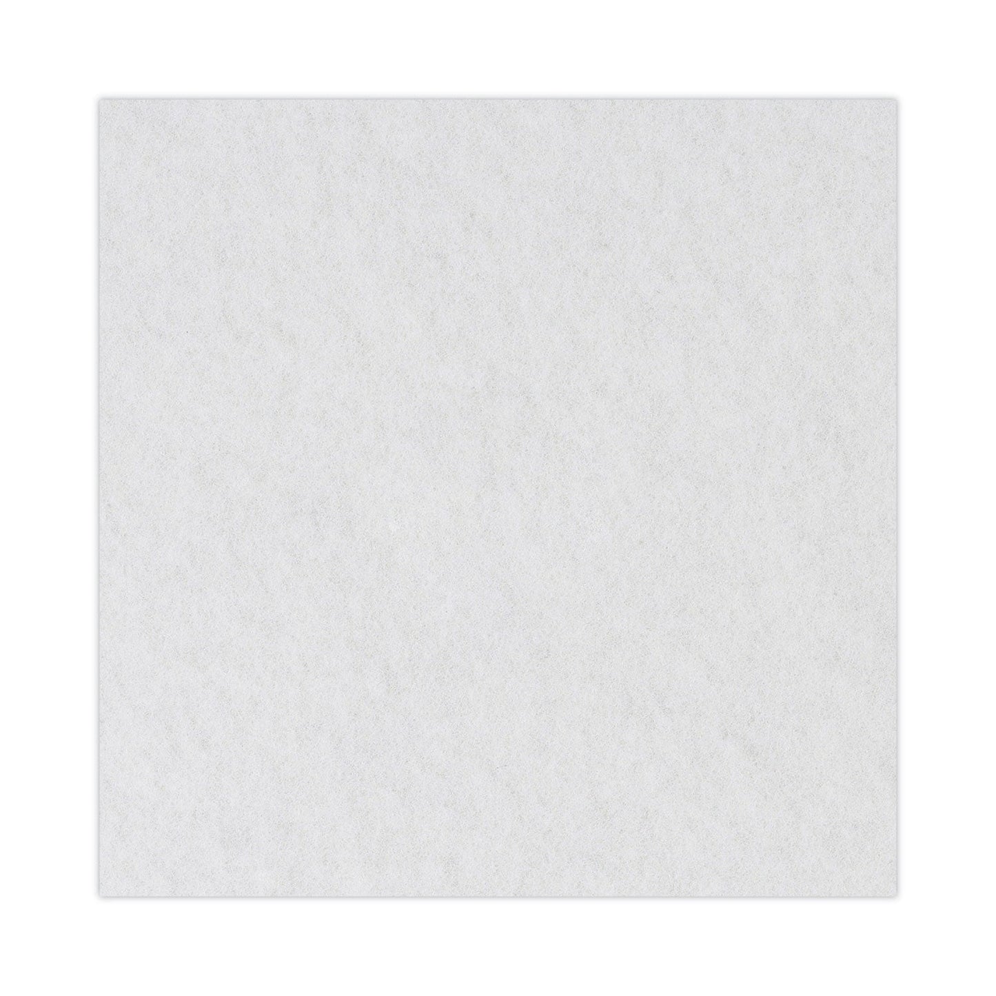 Boardwalk Polishing Floor Pads, 13" Diameter, White, 5/Carton