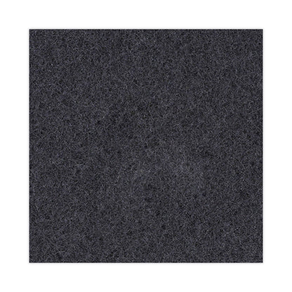 Boardwalk Stripping Floor Pads, 13" Diameter, Black, 5/Carton