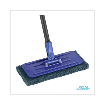 Boardwalk Swivel Pad Holder, Plastic, Blue, 4 x 9, 12/Carton