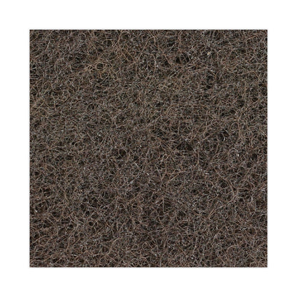 Boardwalk Heavy-Duty Scour Pad, 4.63 x 10, Brown, 20/Carton