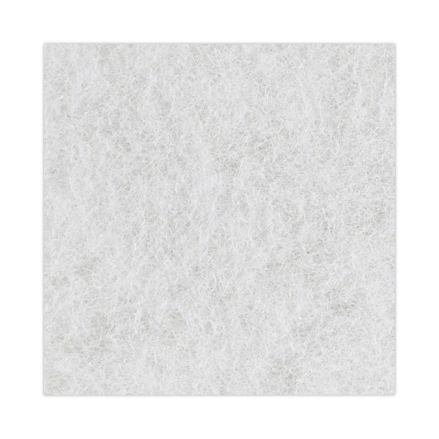 Boardwalk Light Duty Scour Pad, 4.63  x 10, White, 20/Carton
