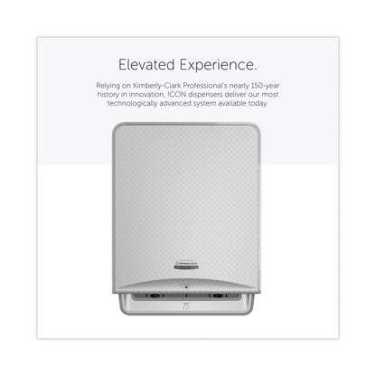 Kimberly-Clark Professional* ICON Automatic Roll Towel Dispenser, 20.12 x 16.37 x 13.5, Silver Mosaic