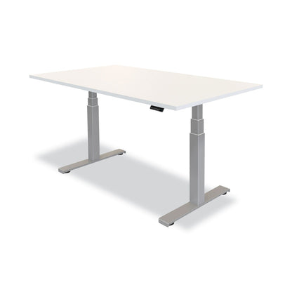 Fellowes Cambio Height Adjustable Desk Base, 72" x 30" x 24.75" to 50.25", Silver