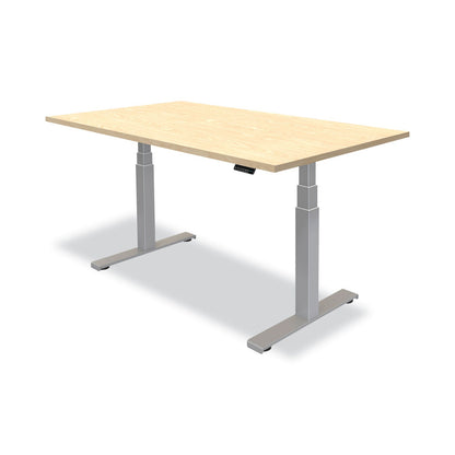Fellowes Cambio Height Adjustable Desk Base, 72" x 30" x 24.75" to 50.25", Silver