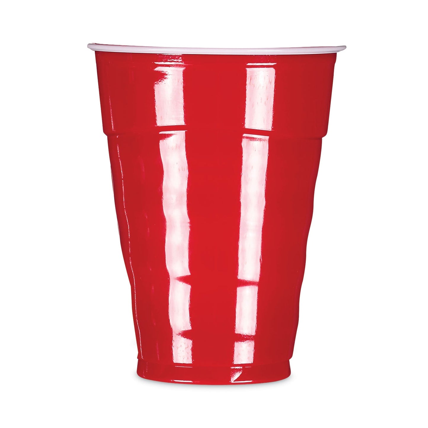Hefty Easy Grip Disposable Plastic Party Cups, 9 oz, Red, 50/Pack