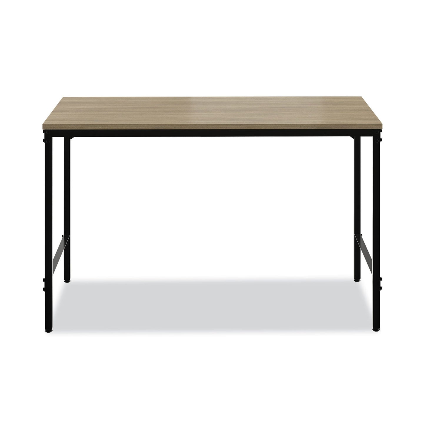 Safco Simple Work Desk, 45.5" x 23.5" x 29.5", Walnut