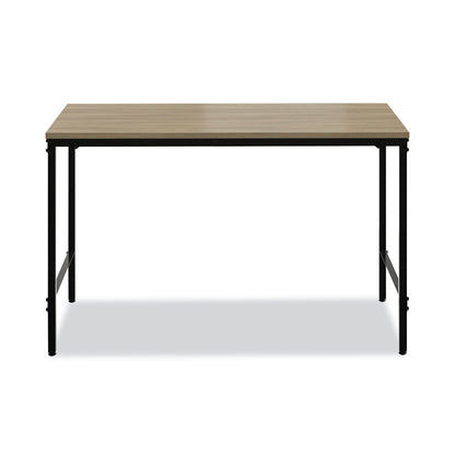 Safco Simple Work Desk, 45.5" x 23.5" x 29.5", Walnut