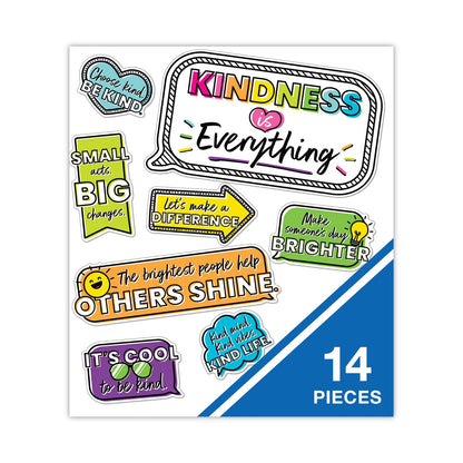 Carson-Dellosa Education Kind Vibes Mini Bulletin Board Set, Motivation/Inspiration, 14 Pieces
