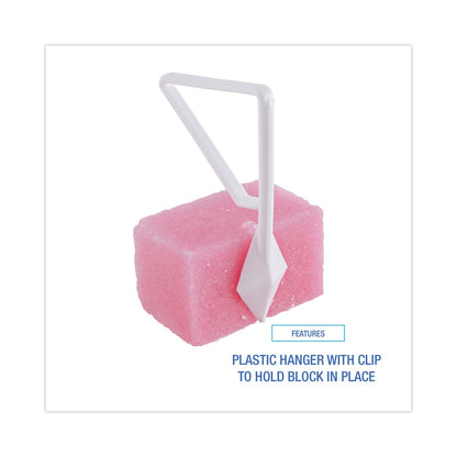 Boardwalk Toilet Bowl Para Deodorizer Block, Cherry Scent, 4 oz, Pink, 144/Carton