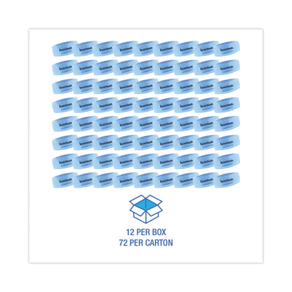 Boardwalk Bowl Clip, Cotton Blossom Scent, Blue, 12/Box, 6 Boxes/Carton