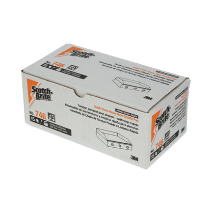 Scotch-Brite Quick Clean Heavy Duty Griddle Pad 746, 4 x 5.25, 15/Carton