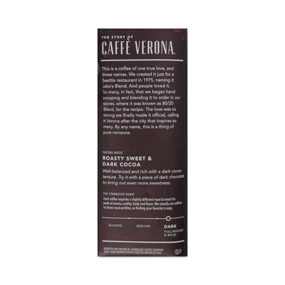 Starbucks Whole Bean Coffee, Caffe Verona, 1 lb Bag