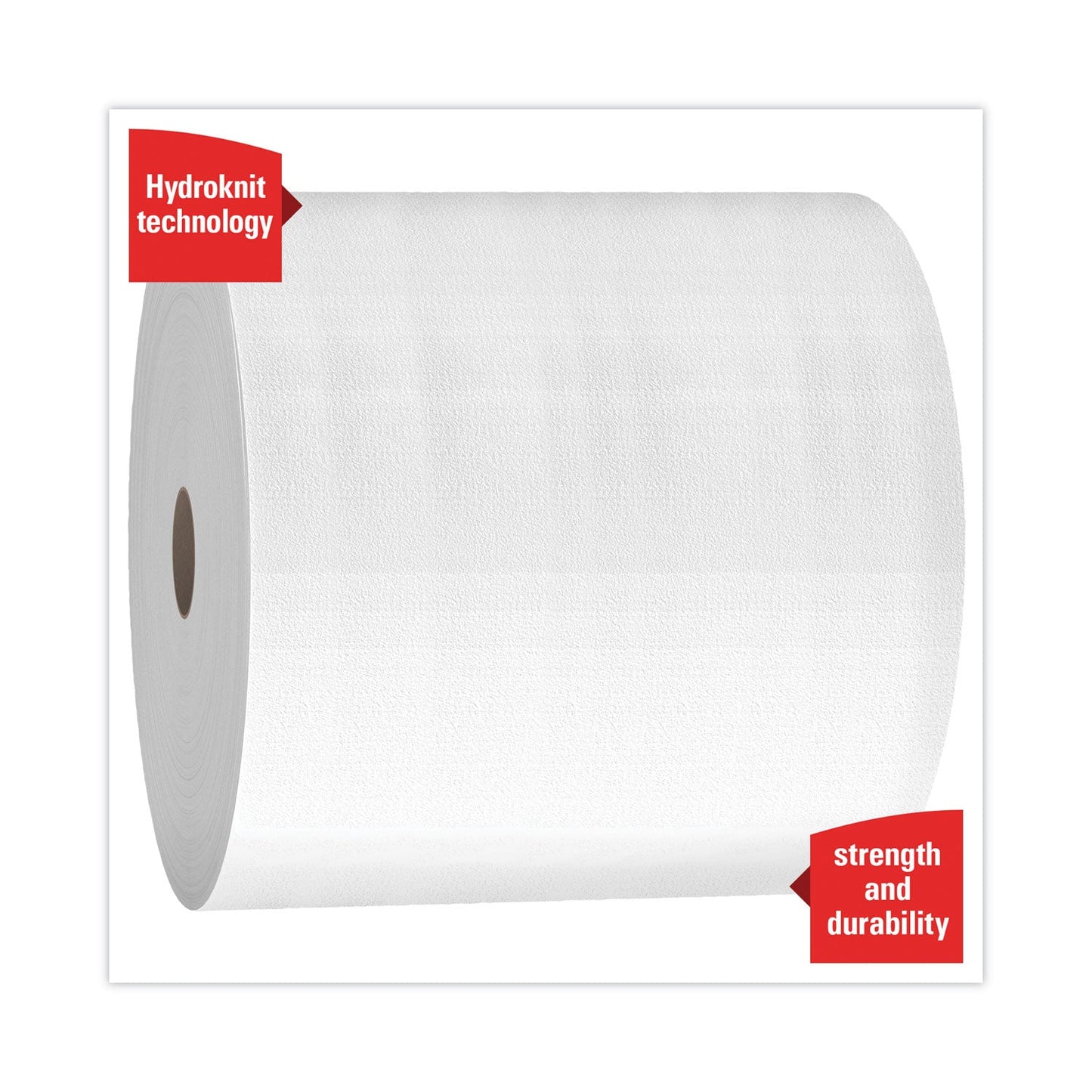 WypAll X50 Cloths, Jumbo Roll, 13.4 x 9.8, White, 1,100/Roll