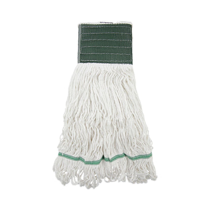 Boardwalk Loop End Rayon Mop Head, Rayon, Medium, 14 oz, White, Dozen