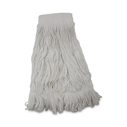 Boardwalk Mop Head, Pro Loop Web/Tailband, Premium Saddleback Head, Ryn, 24-oz., WH, 12/CT