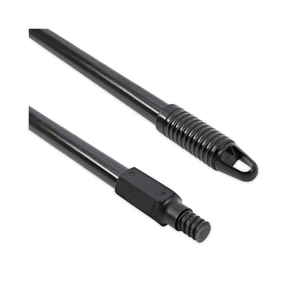 Boardwalk Fiberglass Broom Handle, Nylon Plastic Threaded End, 1" dia x 60", Black